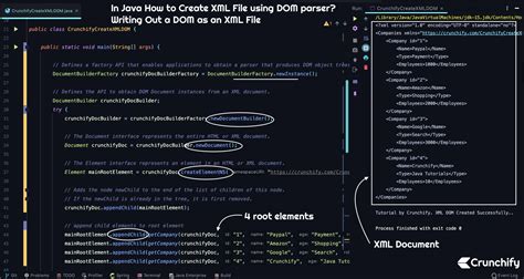 java   create xml file  dom parser writing   dom