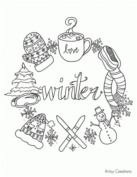 january winter coloring pages januaryhomedecor coloring pages winter