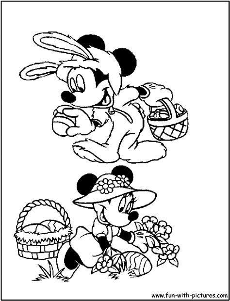 mickey mouse easter coloring pages coloring home