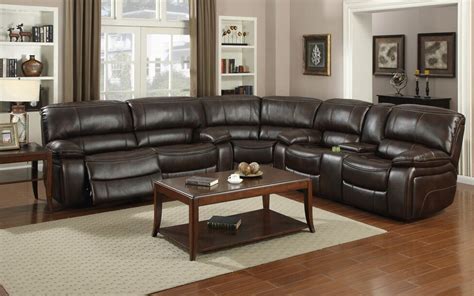 lakewood collection  brown reclining sectional reclining sectional sectional sofa couch