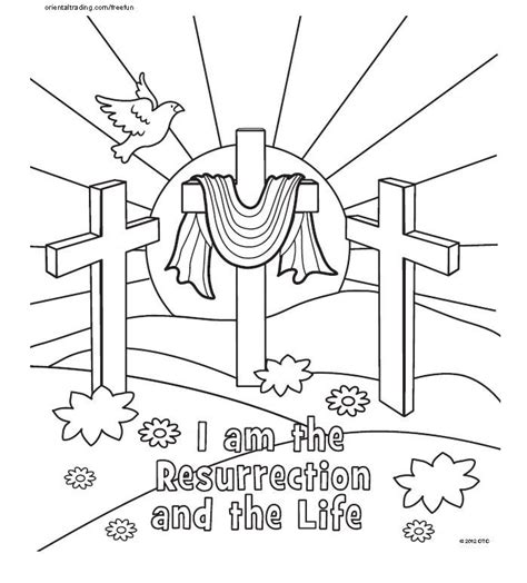 printable religious easter coloring pages