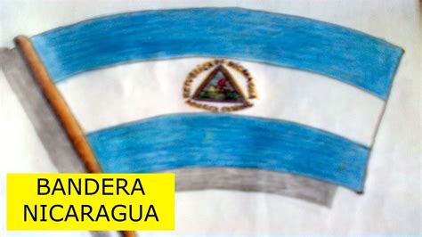Como Dibujar La Bandera De Nicaragua Youtube