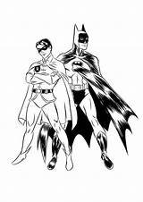 Coloring Superheroes Batman Pages Robin Worksheets Parentune sketch template