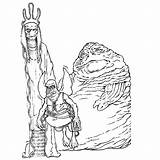 Ausmalbilder Jabba Hutt sketch template