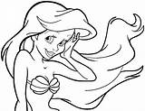 Ariel Mermaid Drawing Little Draw Easy Step Drawings Disney Tutorial Princess Cartoon Characters Sketches Drawinghowtodraw Face Mermaids Coloring Finished Cute sketch template