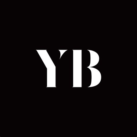yb logo letter initial logo designs template  vector art  vecteezy