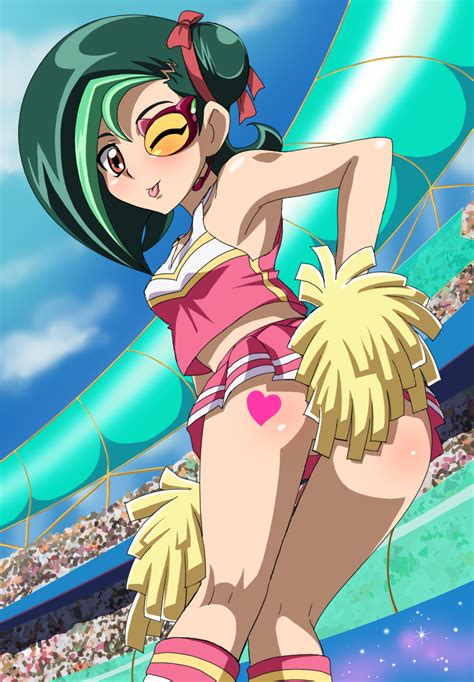 rule 34 ass blush brown eyess cheerleader duel gazer green hair