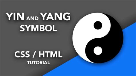 create animated yin  symbol pure css  html youtube