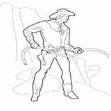Lasso Cowboy Coloring Surfnetkids sketch template