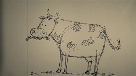 Dibuja Una Tierna Vaca Cómo Dibujar Una Vaca Aprende A