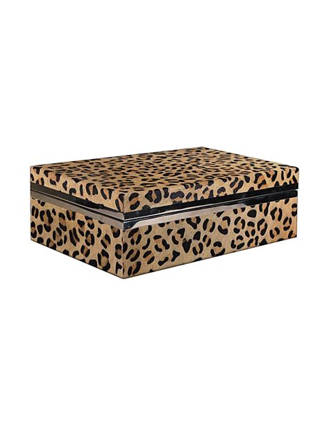 leopard patterned accessory box