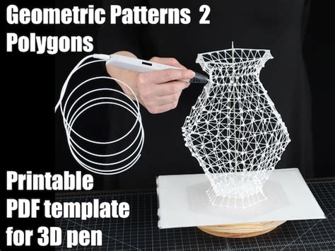 geometric   templates printable set  polygons etsy