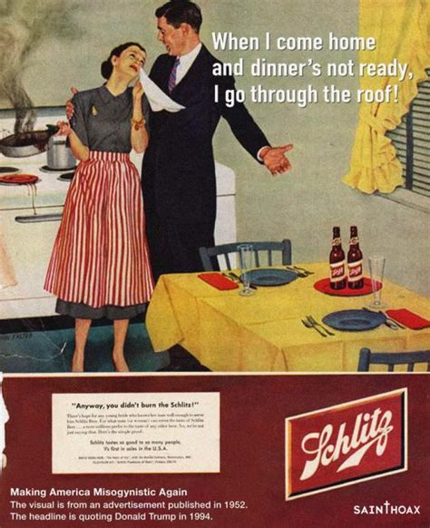 This Artist Put Trump Quotes On Sexist Ads From The 1950s