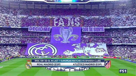 real madrid fans unveil awesome tifo   champions league semifinal managing madrid