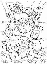 Coloring Pokemon Pages Diamond Pearl Printable Pokémon Print Sheets Old Year Cute Kids Color Picgifs Sheet Adult Unique Nidoking Party sketch template