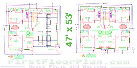 story apartment building plans details  autocad dwg file