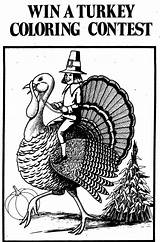 Coloring Turkey Contest 1973 Win November Sheboygan Appeared Newspaper Above sketch template