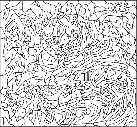 coloring pages  color  number adult