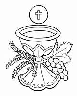Coloring Eucharist Communion First Pages Getcolorings Printable Catholic Color Getdrawings Colorings sketch template