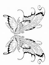 Wings Fairy Pages Coloring Printable Girl Recommended sketch template