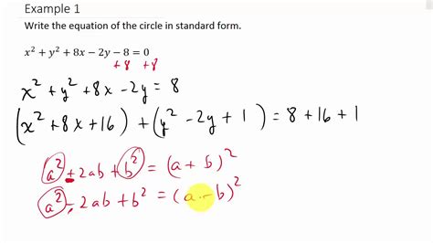 general conic form equation   circle calculator insende