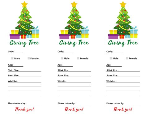 printable giving tree tag template