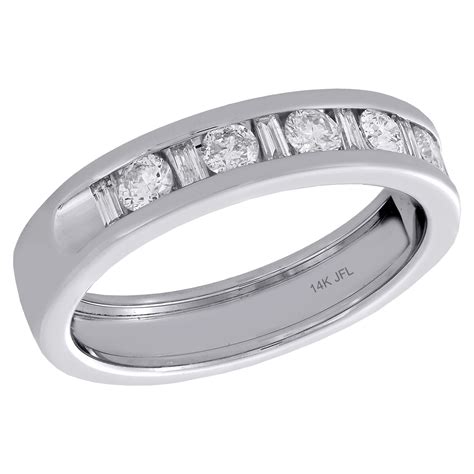 white gold baguette  diamond mens wedding band engagement ring  ct walmartcom