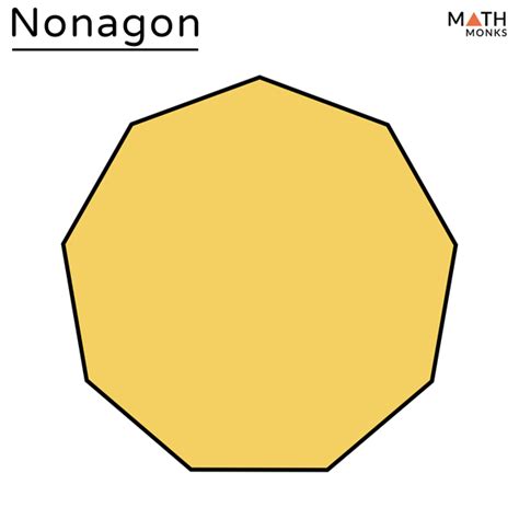 nonagon definition shape properties formulas