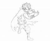Natsu Tail Fairy Coloring Skill Pages sketch template