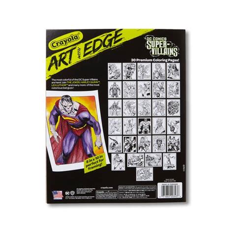 find  crayola art  edge coloring book dc comics super