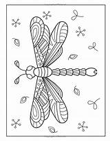Dragonfly Amazon Dragonflies sketch template