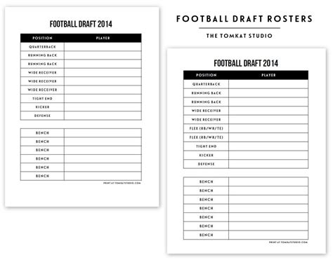 fantasy football blank draft sheet   aashe