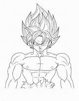 Goku Saiyan Dragon Coloringfolder sketch template