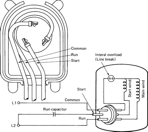 single phase motor wiring diagram  capacitor start cadicians blog