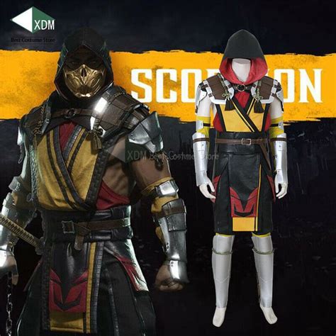 Details About Mortal Kombat 11 Scorpion Cosplay Costume Mk