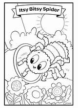 Wincy Incy Itsy Bitsy Crayola Coloriage Rhymes sketch template