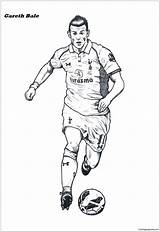 Bale Gareth Pages Coloring Players Color Online Soccer Coloringpagesonly sketch template