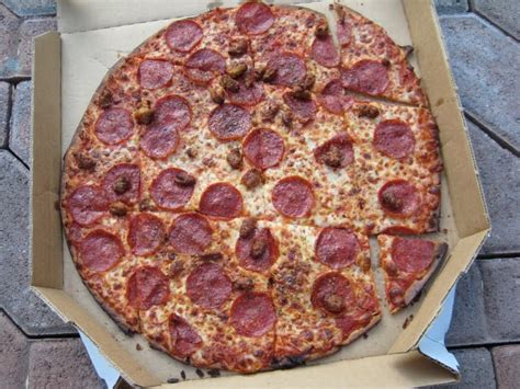 review dominos thin crust pizza