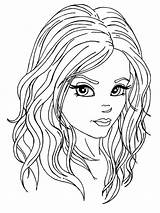 Coloring Girl Pages Beautiful Girls Printable sketch template