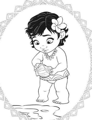 moana baby coloring page