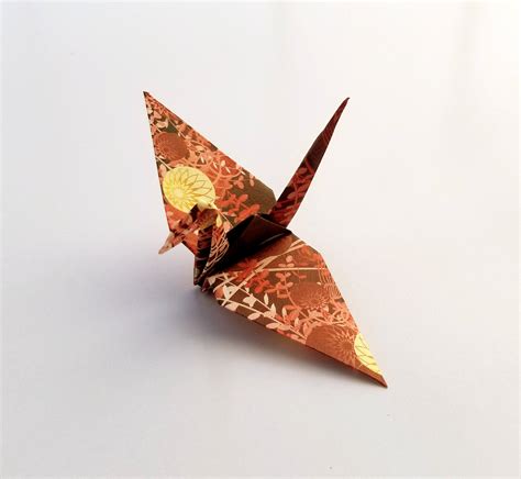 japanese print origami crane modern tradition pattern etsy