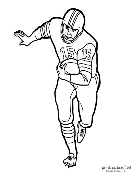 printable coloring pages football printable templates