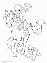 Coloring Lego Friends Pages Horse Mia Riding Printable Girls Print Colouring Girl Sheets Look Other September Card sketch template