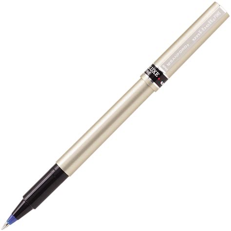 uni ball deluxe rollerball  blue fine  mm grand toy