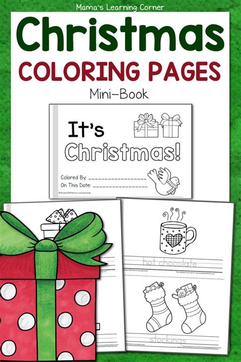 christmas coloring pages mamas learning corner
