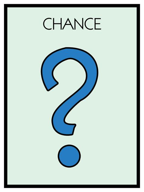 monopoly chance cards template card template   chance card