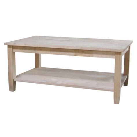 international concepts solano unfinished coffee table ot   home