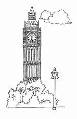 Inghilterra Disegni Angleterre Bigben Anglia Anglais Clock Monuments Tower Colorat Nazioni Ejercicios Tecnico Imagini Colorare Décembre Desene Designlooter Bambini Mundo sketch template