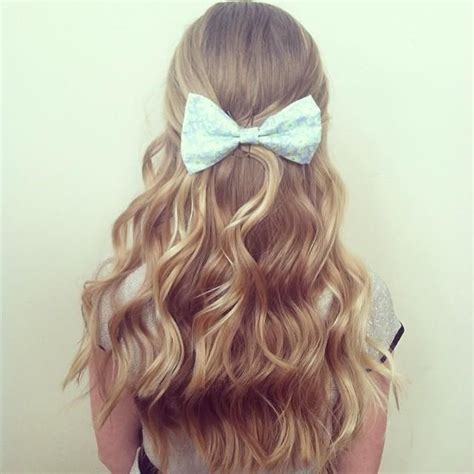 curls and cute bow hairstyles and beauty tips hairstyles pink blonde hair hair styles