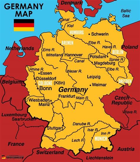 germany tourism map